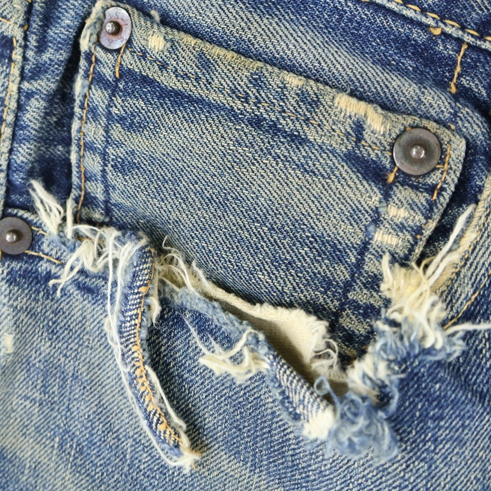 Levi's(リーバイス) 50s VINTAGE 501XX 53MODEL BIG E 革パッチ オフセット デニムパンツ インディゴ