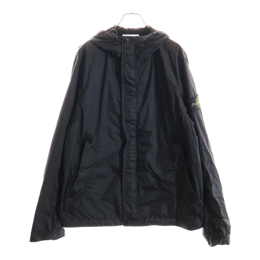 STONE ISLAND(ストーンアイランド) 25SS CRINKLE REPS R-NY クリンクル レップ ナイロンジャケット ブラック K1S154100092 S0A23