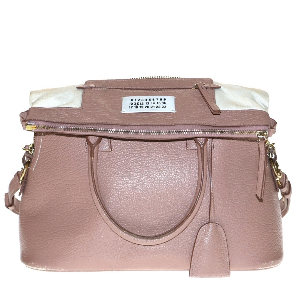 Maison Margiela 11(メゾンマルジェラ11) 5AC ミディアム 2WAY ハンド ショルダー バッグ レディース ピンク S56WD0019 SY0164