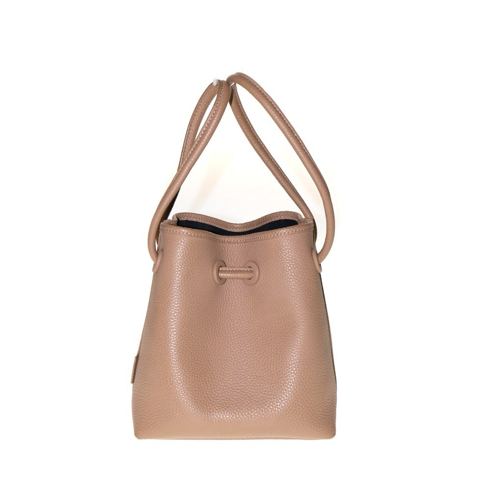 VASIC(ヴァジック) BOND MINI 巾着 レザーハンドバッグ ブラウン レディース VC3511113