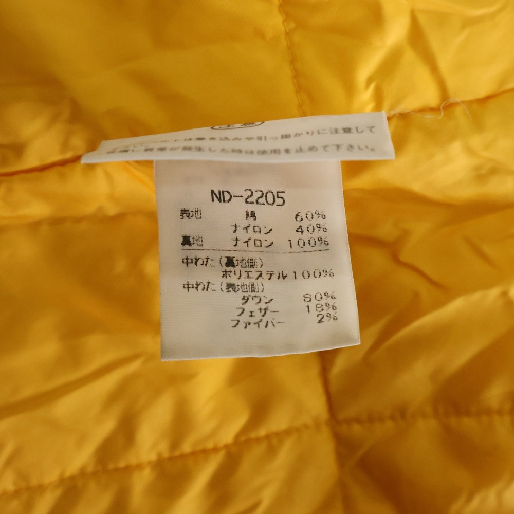 THE NORTH FACE(ザノースフェイス) VINTAGE 茶タグ ロングダウンジャケット スタジアムコート ネイビー ND-2205
