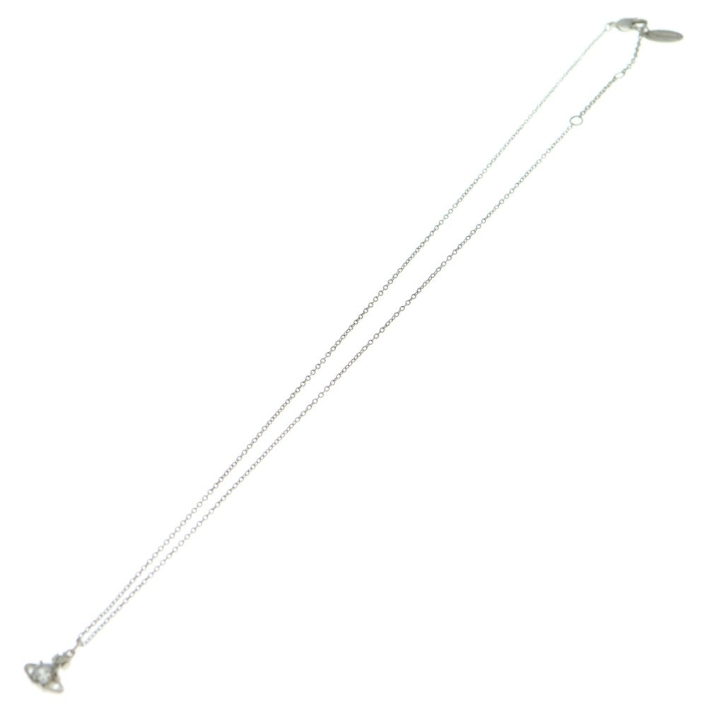 Vivienne Westwood(ヴィヴィアンウエストウッド) REINA レイナ ペンダント ネックレス オーブ ラインストーン シルバー