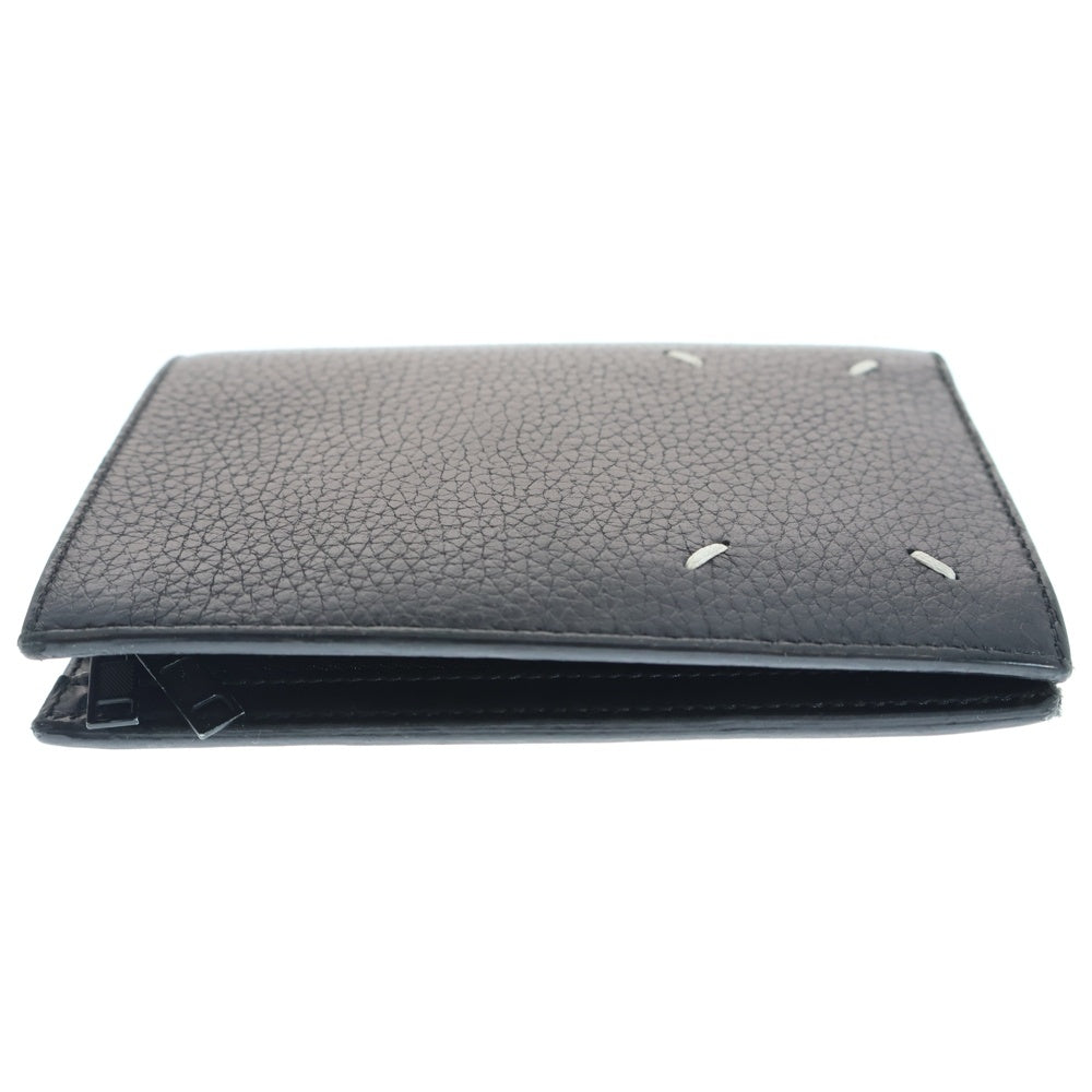 Maison Margiela 11(メゾンマルジェラ11) FOLD OVER WALLET レザーウォレット 二つ折り財布 ブラック S35UI0430 P2686