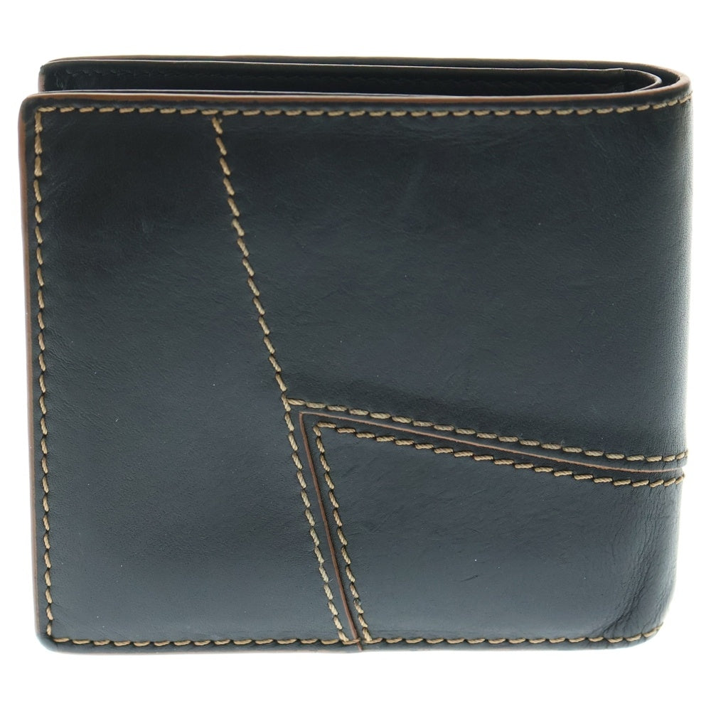 LOEWE(ロエベ) パズル アナグラム 2つ折り財布 コンパクトウォレット ブラック/ブラウン 062306