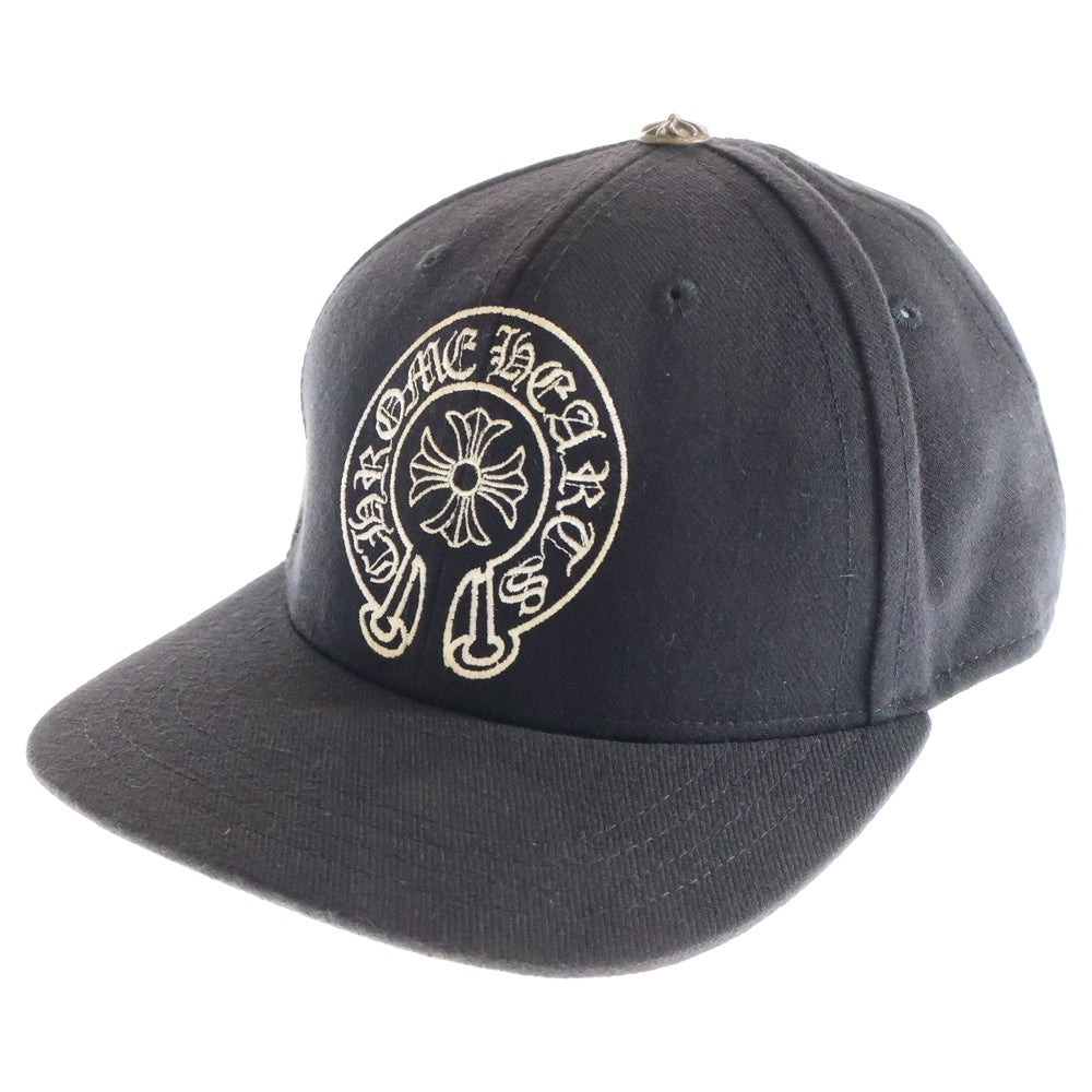 CHROME HEARTS(クロムハーツ) BASEBALL TRUCKER CAP 刺繍ロゴ ホースシュー トラッカーキャップ 帽子 ブラック