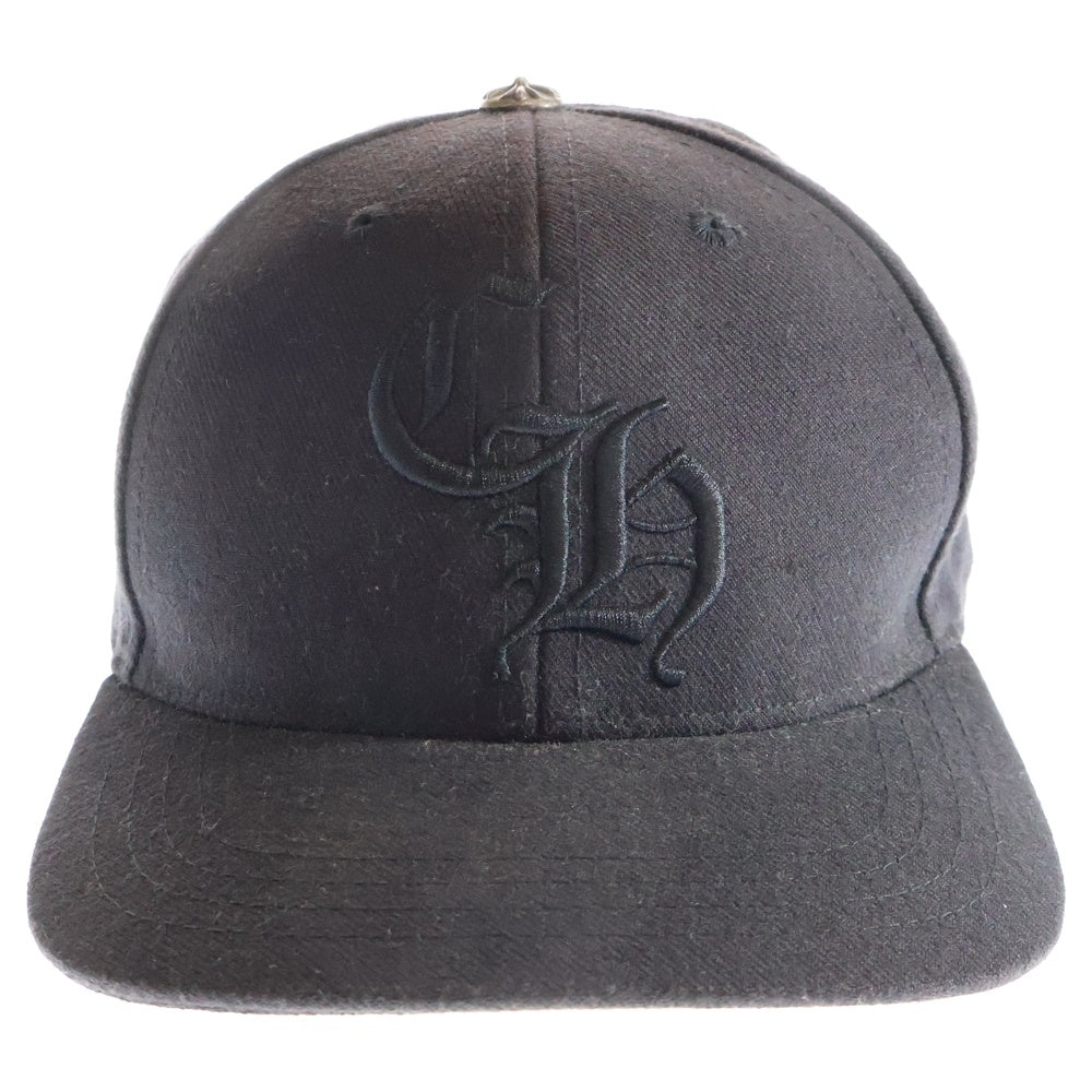 CHROME HEARTS(クロムハーツ) BASEBALL CAP CHロゴ 刺繍 ベースボールキャップ 帽子 ブラック
