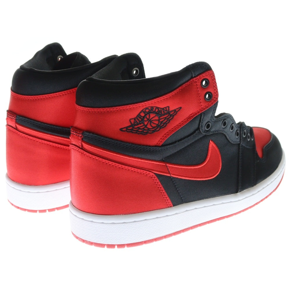 NIKE(ナイキ) WMNS AIR JORDAN1 RETRO HIGH OG FD4810-061 エアジョーダン1 サテンブレッド ハイカットスニーカー レッド/ブラック US11/28cm