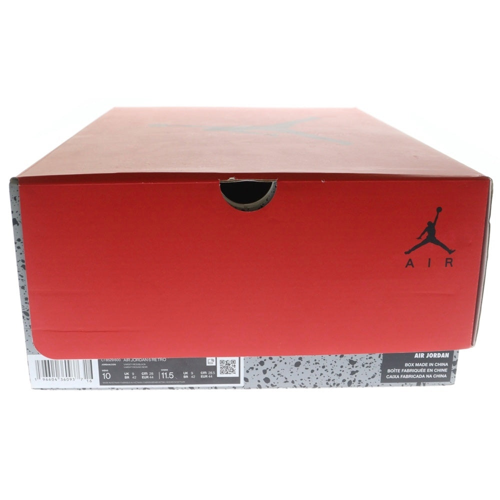 NIKE(ナイキ) AIR JORDAN 6 RETRO TORO BRAVO CT8529-600 エアジョーダン 6 レトロ トロ ブラボー ハイカットスニーカー レッド/ブラック US10/28cm