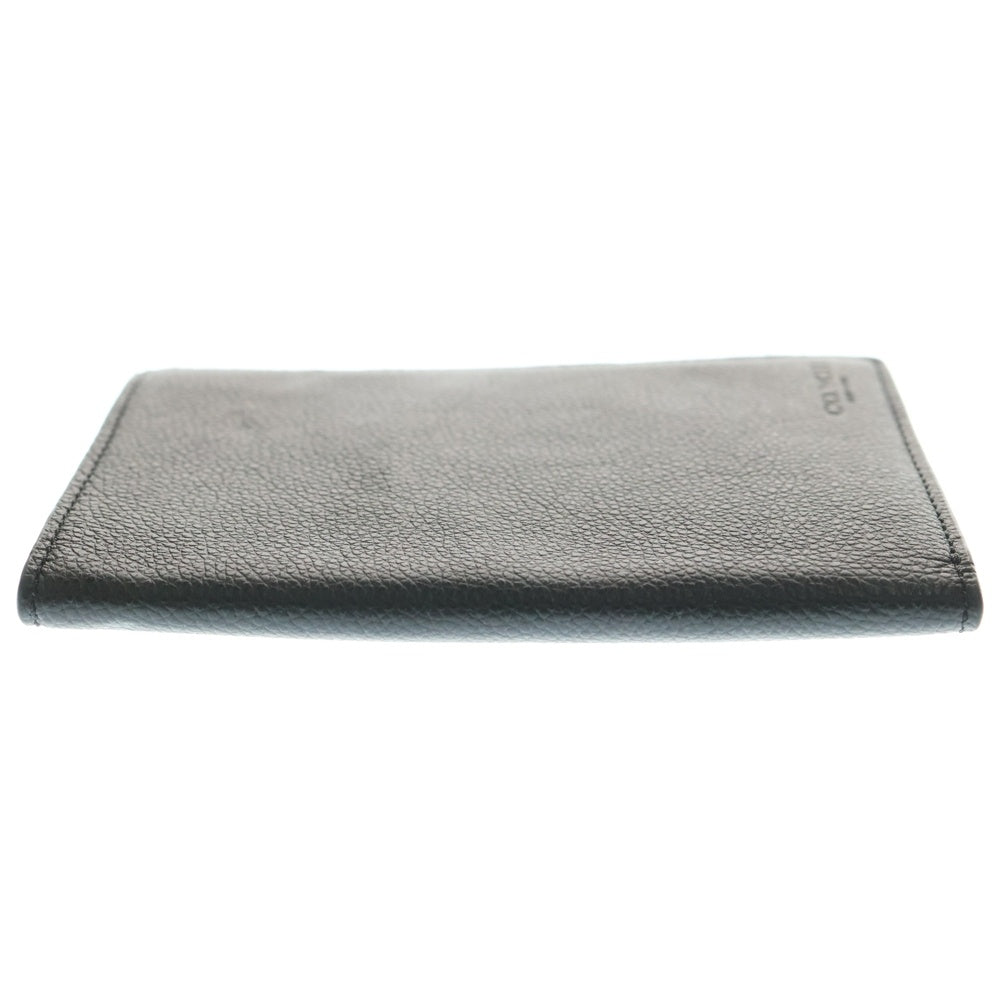 COACH(コーチ) エンボスロゴ レザー パスポートケース カードケース ブラック 93462