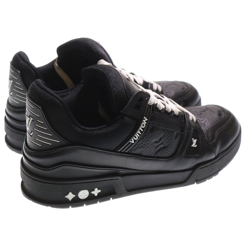LOUIS VUITTON(ルイヴィトン) LVトレイナー・ライン モノグラムレザー ローカットスニーカー ブラック 1AARF1/LD0244