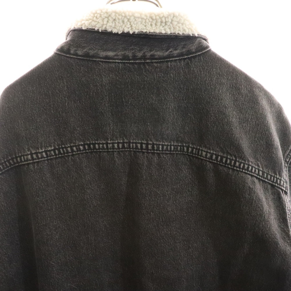 Levi's(リーバイス) 裏地チェック ボア デニムジャケット ブラック PC9-A3181-0001