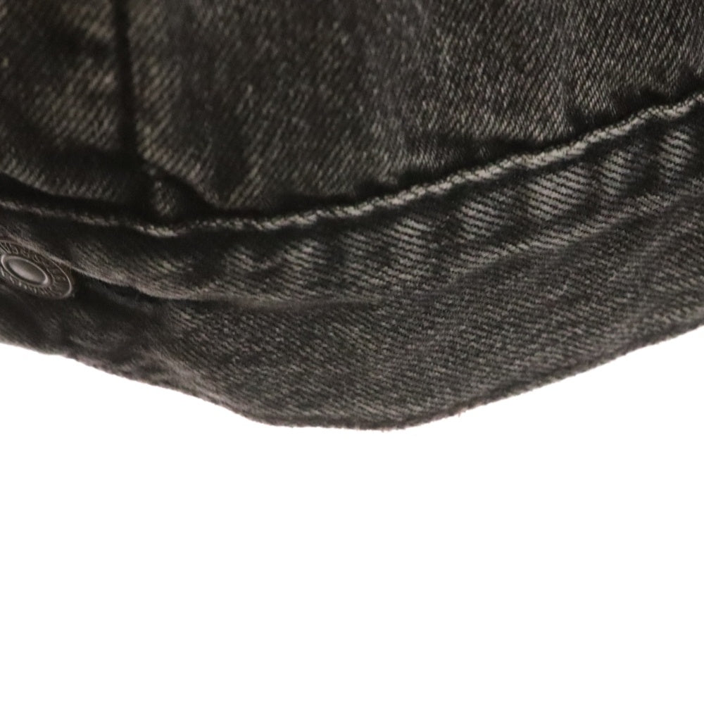 Levi's(リーバイス) 裏地チェック ボア デニムジャケット ブラック PC9-A3181-0001