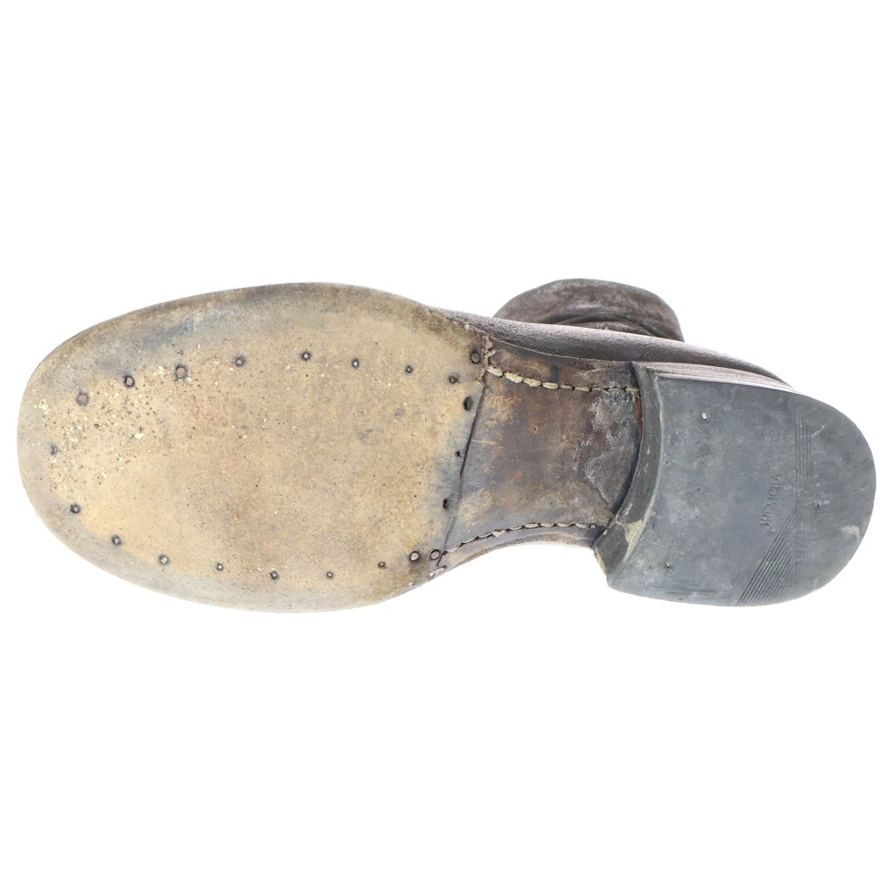 CARPE DIEM(カルペディエム) 9..shoes サイドジップ レザーブーツ ブラック XH01