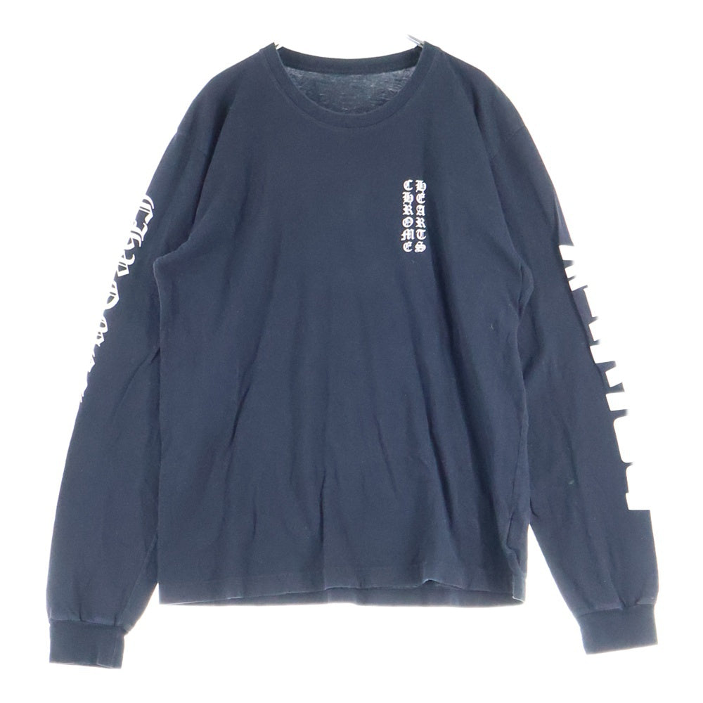 ブラック 長袖Tシャツ袖プリント バックプリント クロムハーツ S CHROME HEARTS(クロムハーツ) CH T-SHRT TOKYO 東京限定バックプリント