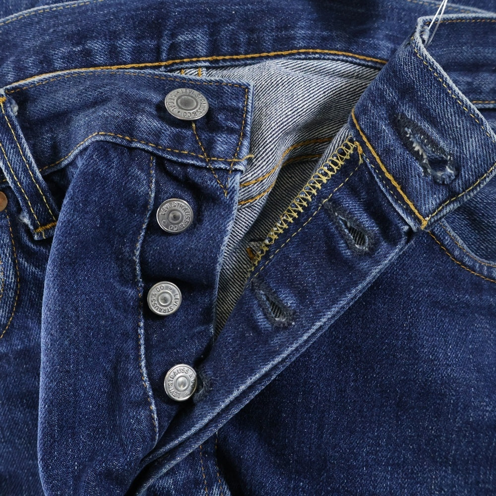 Levi's(リーバイス) 98年 USA製 501XX BIGE ボタン裏555 バレンシア工場 両面均等V デニムパンツ インディゴ