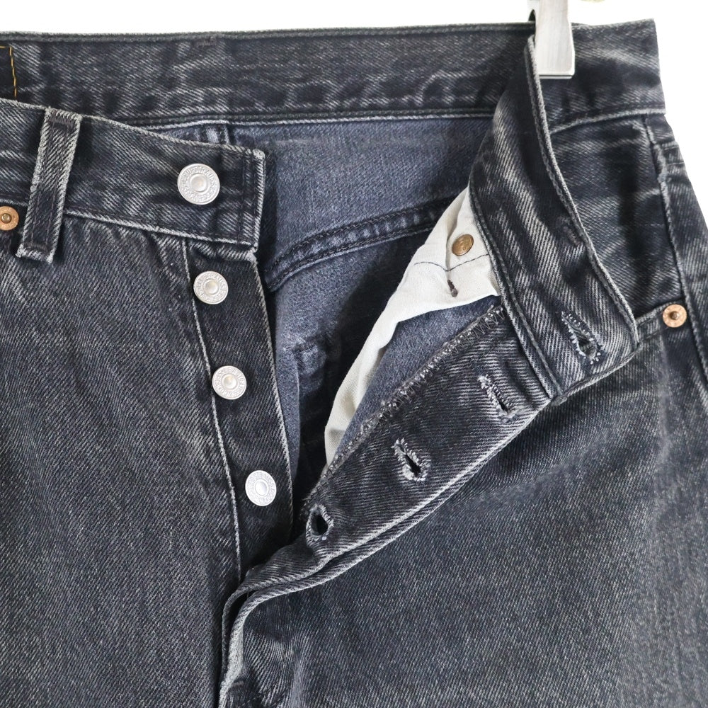 Levi's(リーバイス) 90s USA製 501 ボタン裏555 バレンシア工場 デニムパンツ ブラック