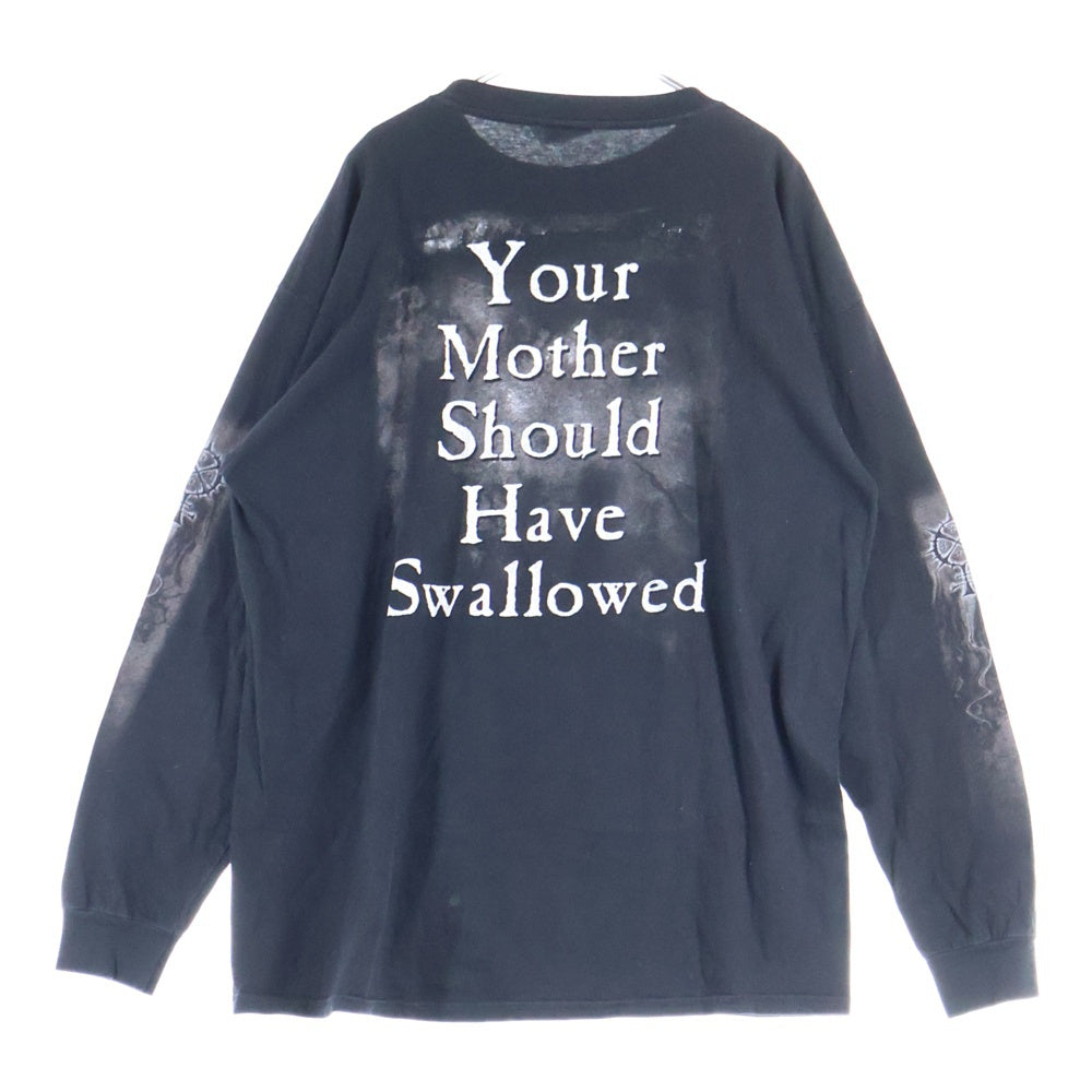 VINTAGE(ヴィンテージ) 00s メキシコ製 CRADLE OF FILTH THE FECUND COMING M&O クレイドルオブフィルス ロングスリーブカットソー 長袖Tシャツ ロンT ブラック