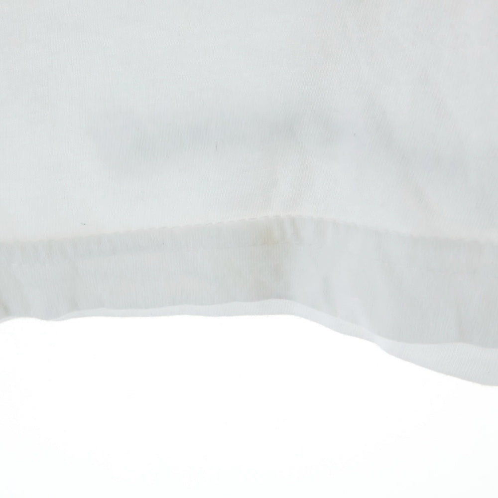 CHROME HEARTS(クロムハーツ) CH PLUS CHプラス 両面プリント クルーネック 長袖Tシャツ ホワイト/ブラック