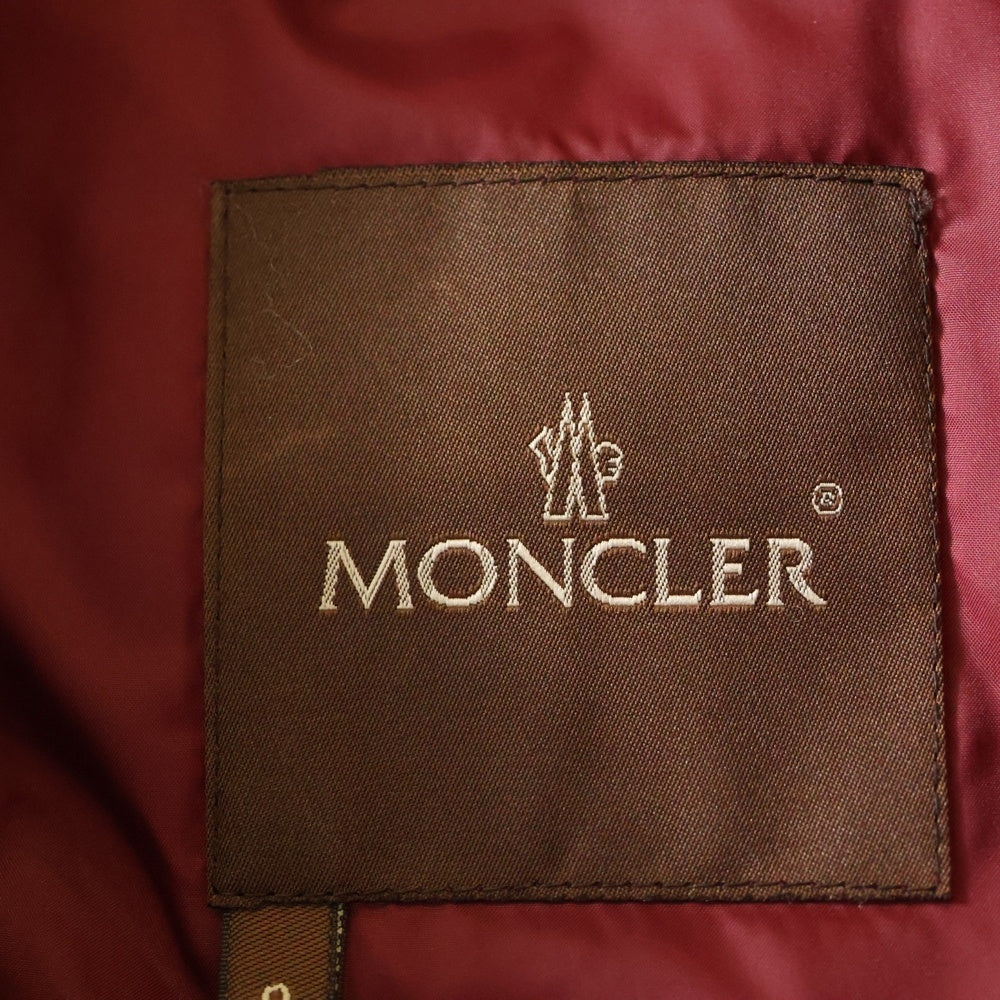 MONCLER(モンクレール) 茶タグ ナイロン ダウンベスト レッド レディース G32-003