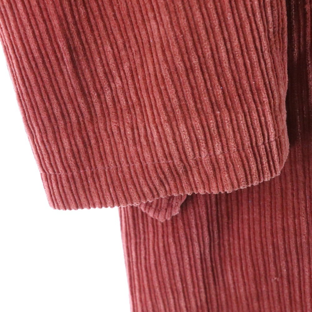 STUSSY(ステューシー) コーデュロイ コットン ロングコート レッド