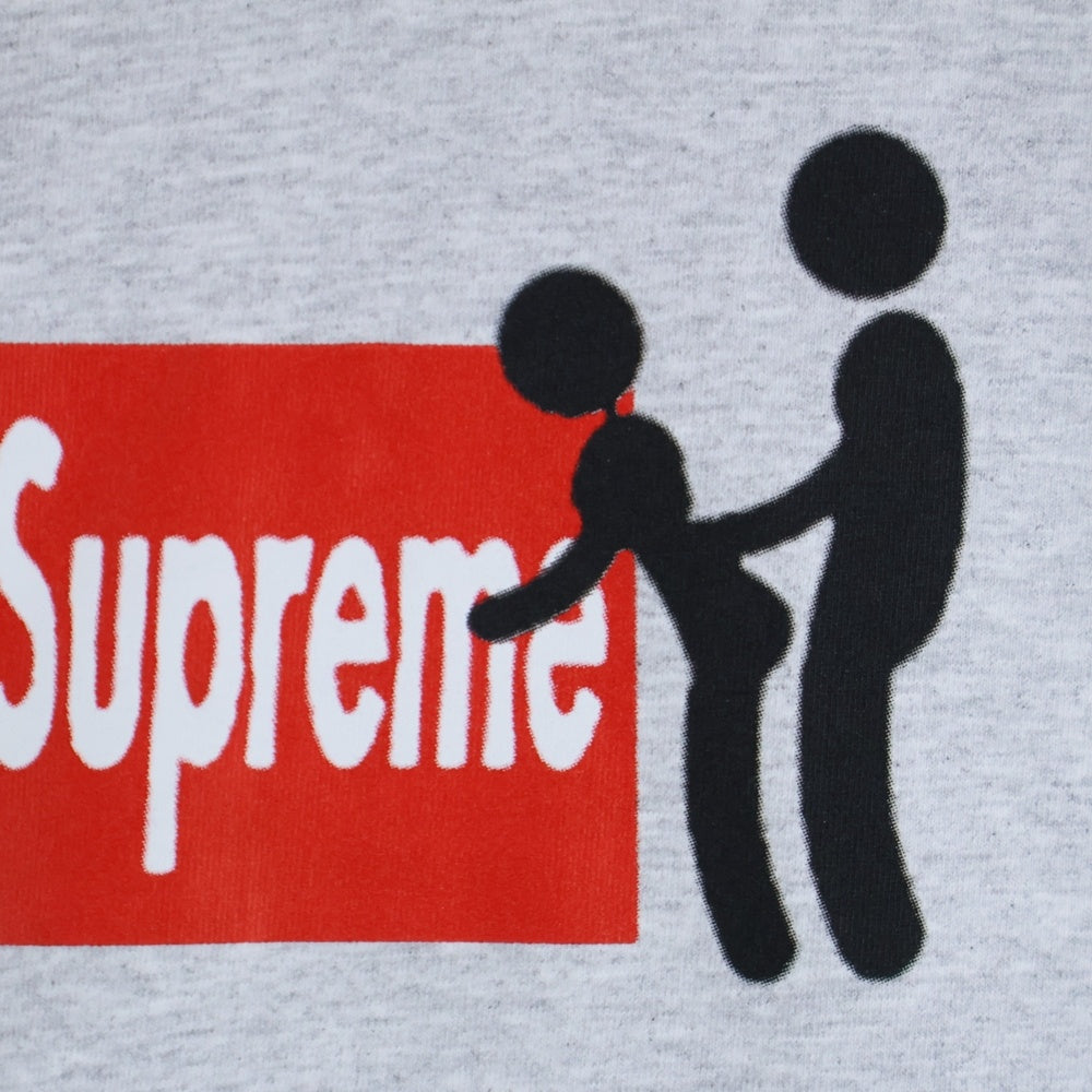 SUPREME(シュプリーム) 25AW Stick Tee ロゴプリント 半袖Tシャツ カットソー グレー