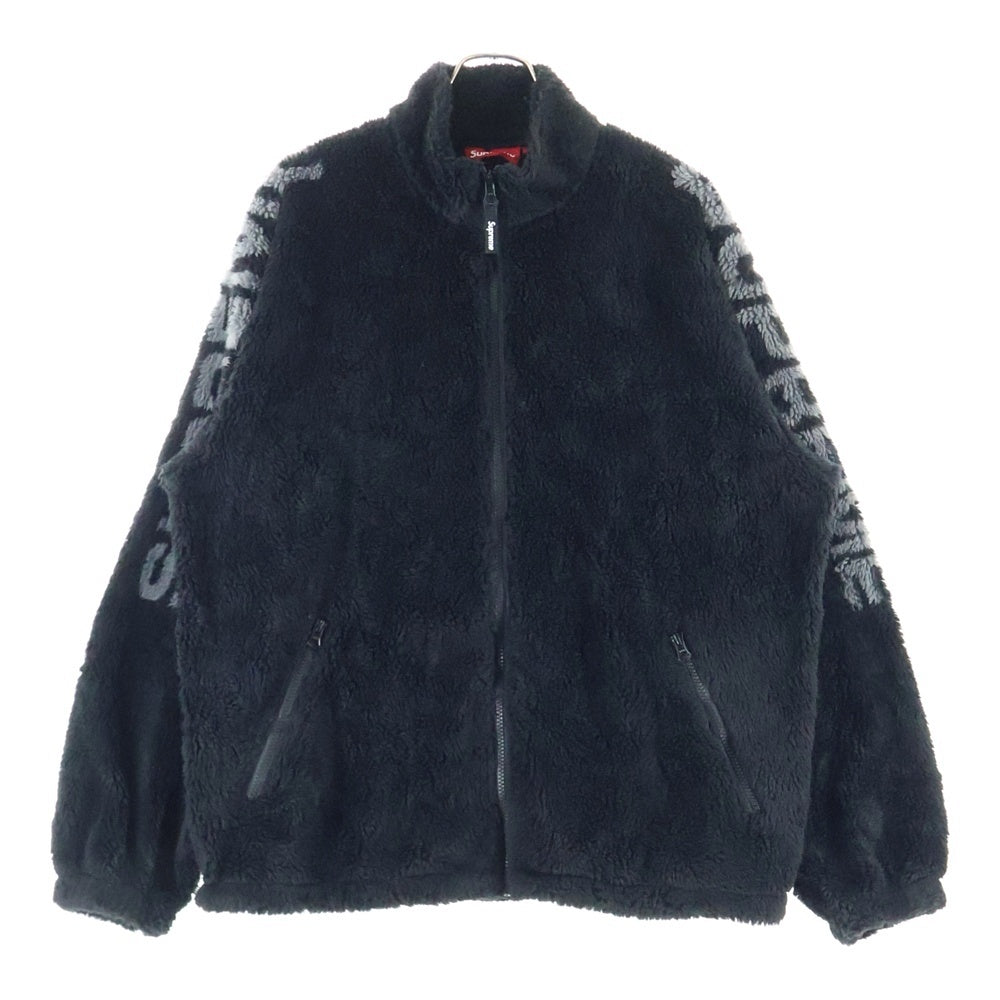 SUPREME(シュプリーム) 25SS Shoulder Logo Fleece Jacket ショルダーロゴ フリースジャケット ブラック