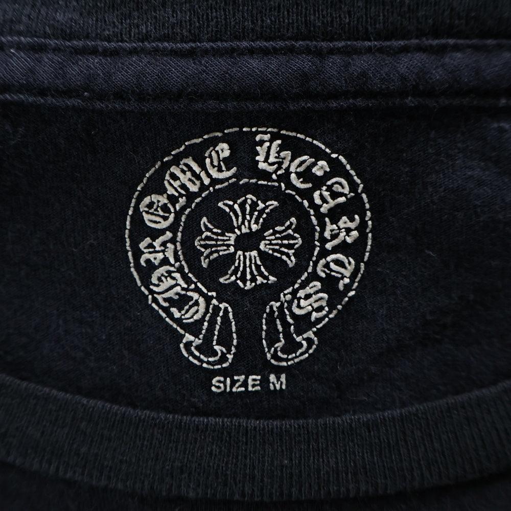CHROME HEARTS(クロムハーツ) サークル CHプラス 両面プリント クルーネック 半袖Tシャツカットソー ブラック/ブルー