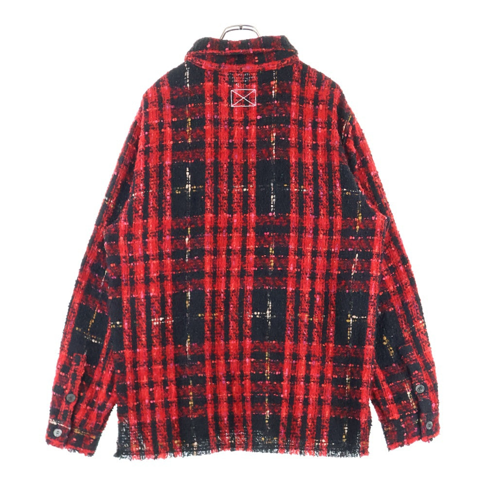 MLVINCE(メルヴィンス) ツイード フランネル 長袖チェックシャツ