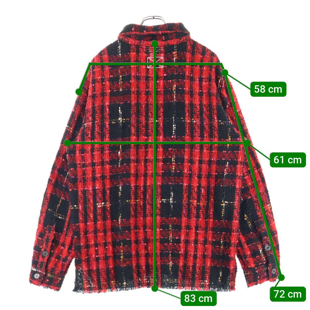 MLVINCE(メルヴィンス) ツイード フランネル 長袖チェックシャツ