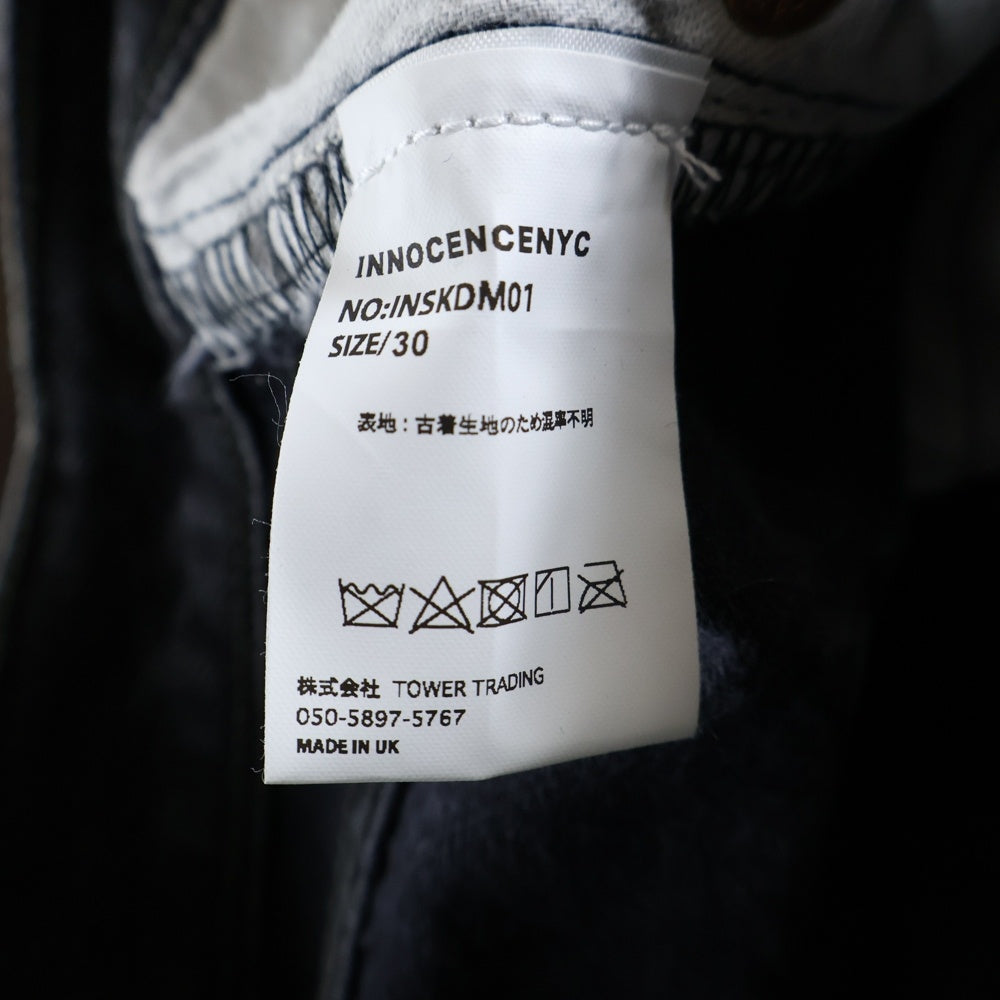 Innocence NYC(イノセンス) DESTROY DENIM PANTS デストロイ ダメージ加工 デニムパンツ インディゴ INSKDM01
