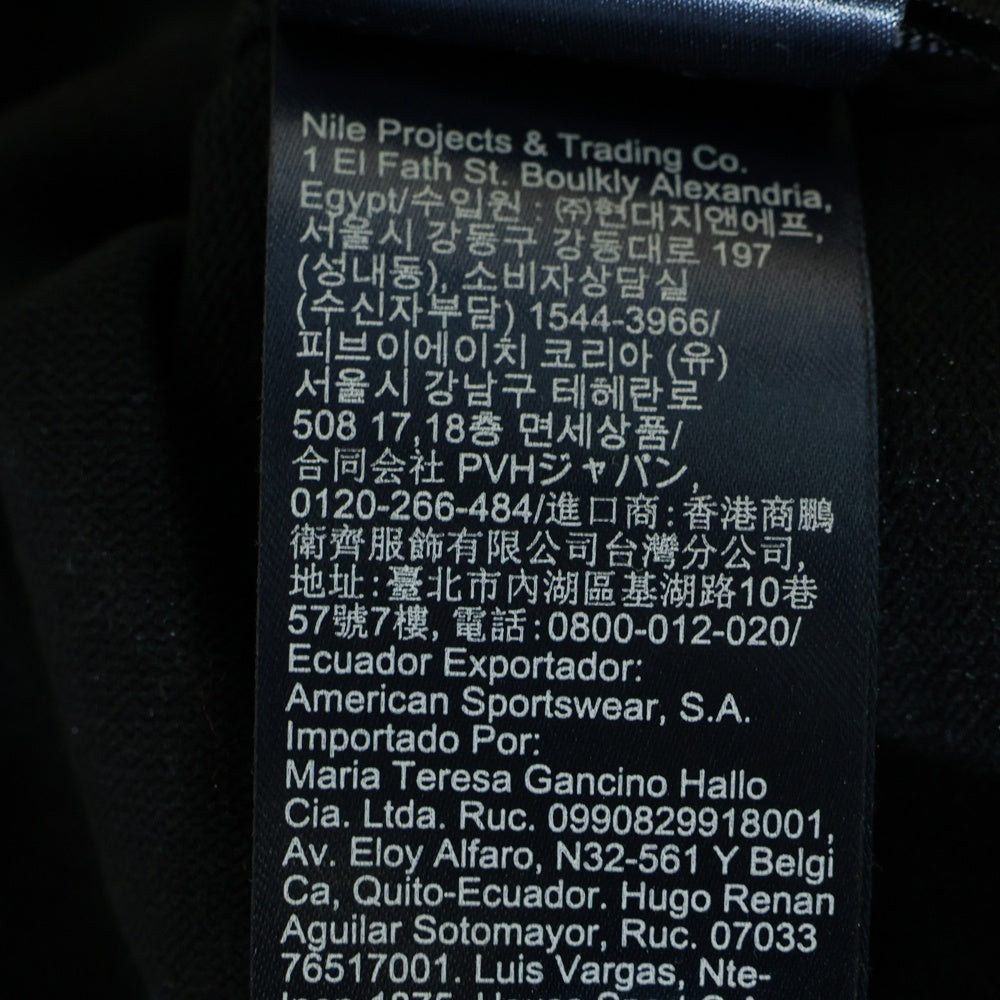 TOMMY HILFIGER(トミーヒルフィガー) HCM KNITTED FLAG COLLAR POLO ニット 半袖ポロシャツ カットソー ブラック