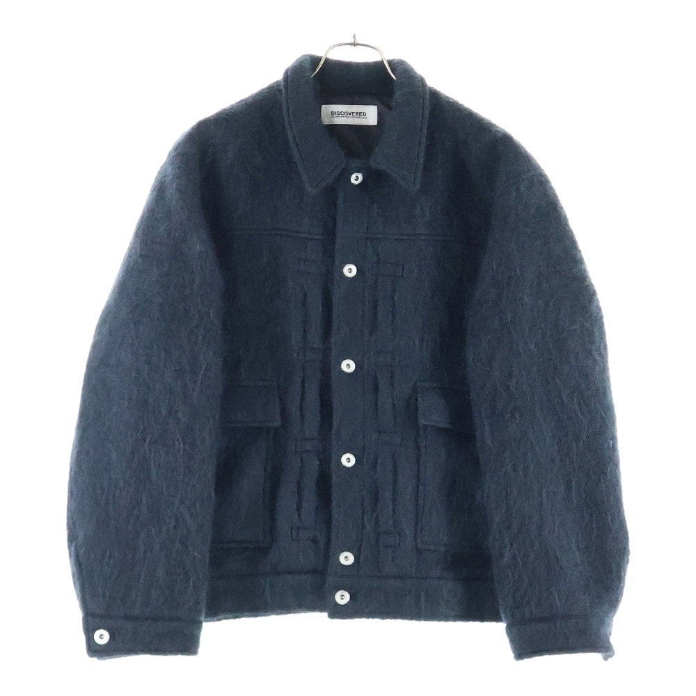 DISCOVERED(ディスカバード) 23AW MOHAIR SHAGGY 2ND G BLOUSON モヘアシャギー ビッグシルエットブルゾンジャケット ブラック DC-23AW-BL-01