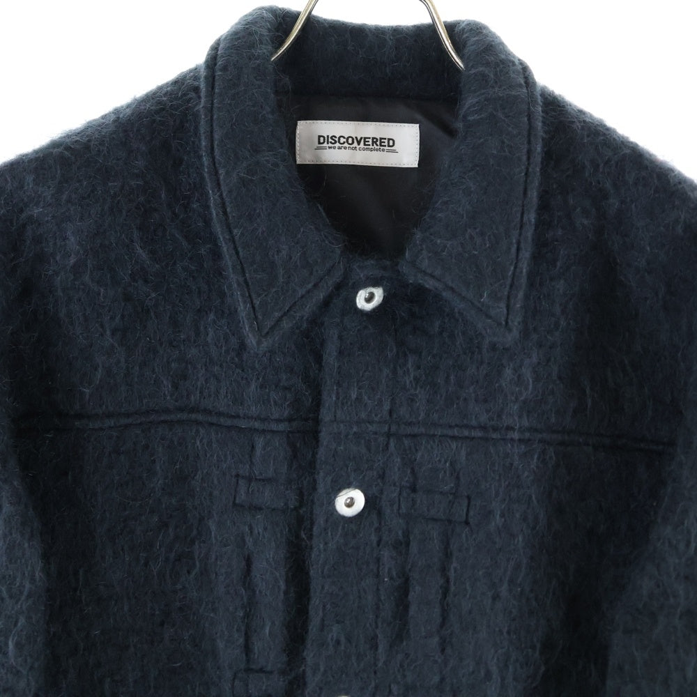 DISCOVERED(ディスカバード) 23AW MOHAIR SHAGGY 2ND G BLOUSON モヘアシャギー ビッグシルエットブルゾンジャケット ブラック DC-23AW-BL-01