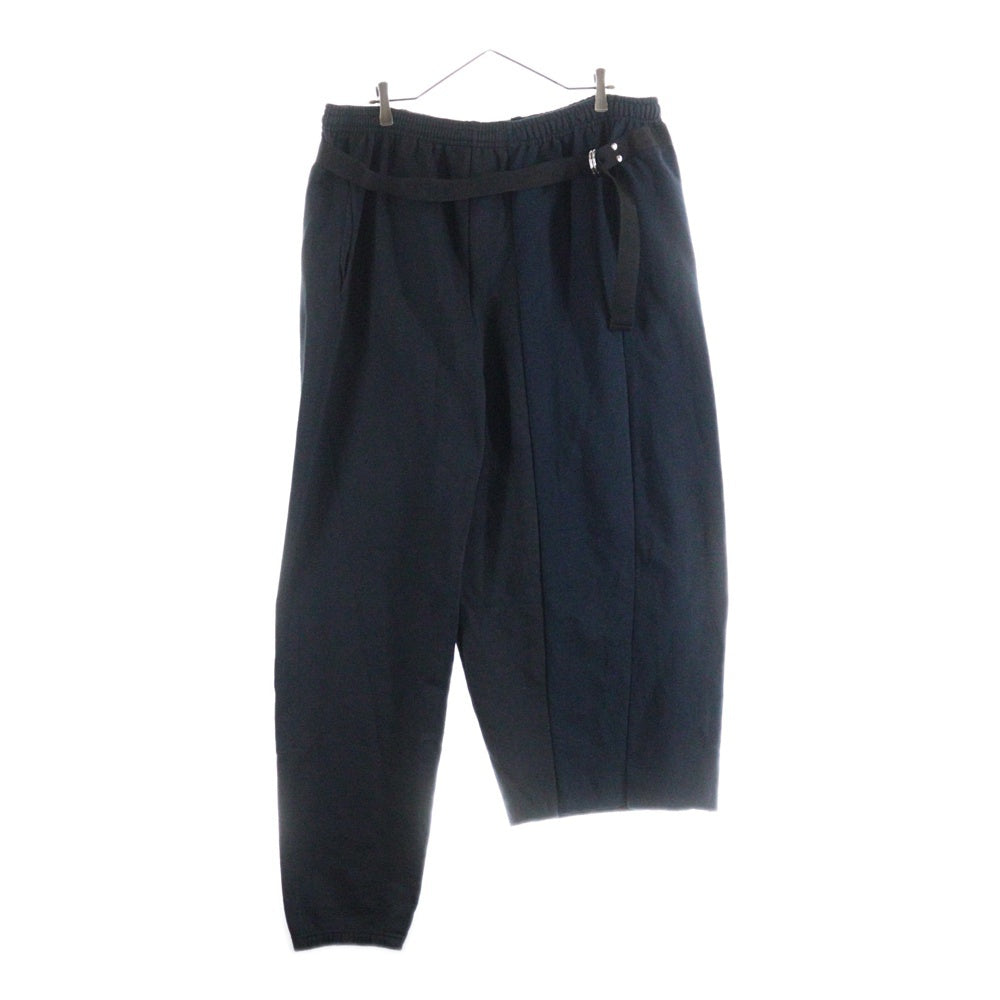 DISCOVERED(ディスカバード) 19AW ベルト付き プリント スウェットパンツ ブラック DC-AW19-RE-05