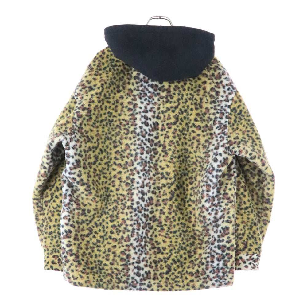 SUPREME(シュプリーム) 23AW Fleece Zip Up Hooded Shirt レオパード フリースジップアップ パーカー ブラウン