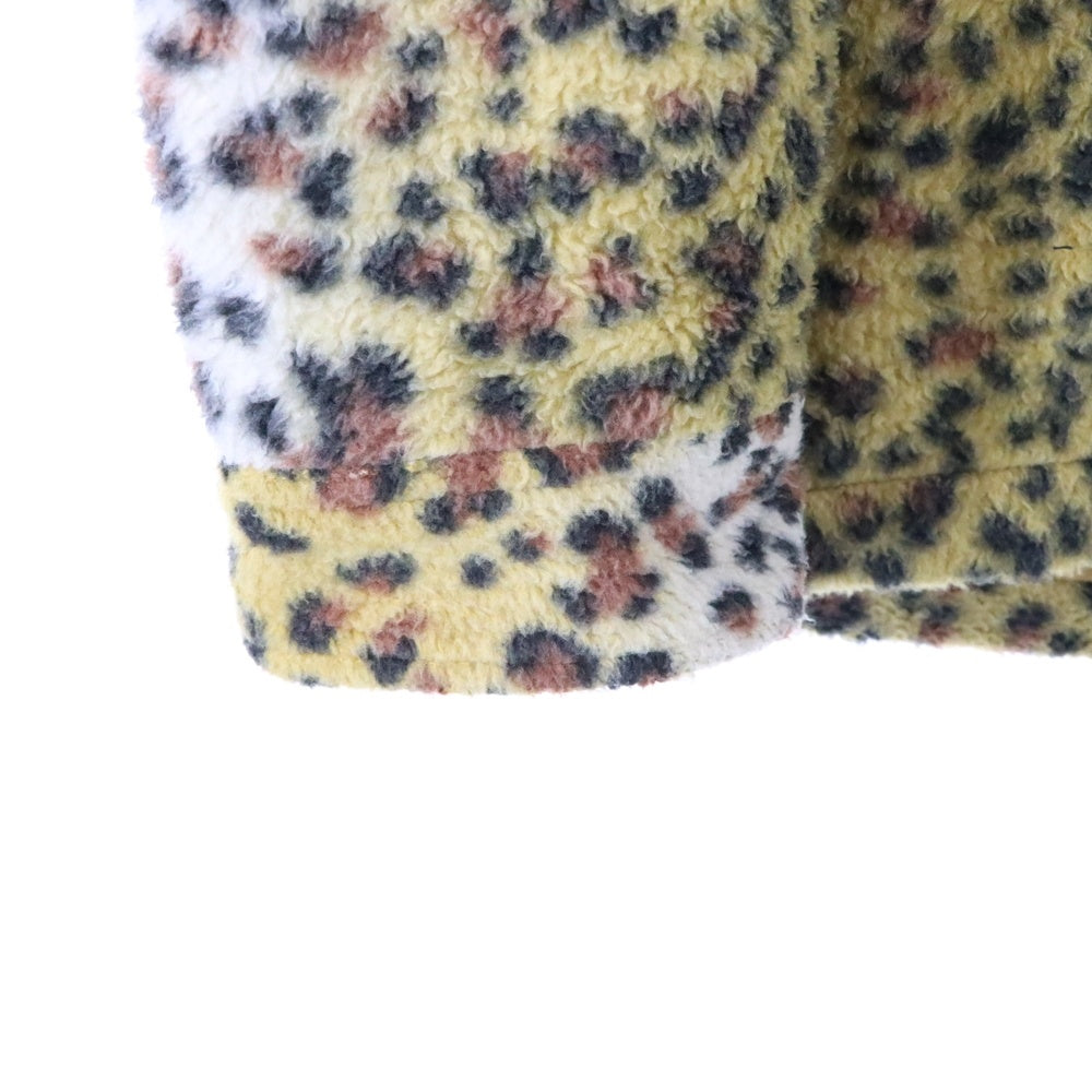 SUPREME(シュプリーム) 23AW Fleece Zip Up Hooded Shirt レオパード フリースジップアップ パーカー ブラウン