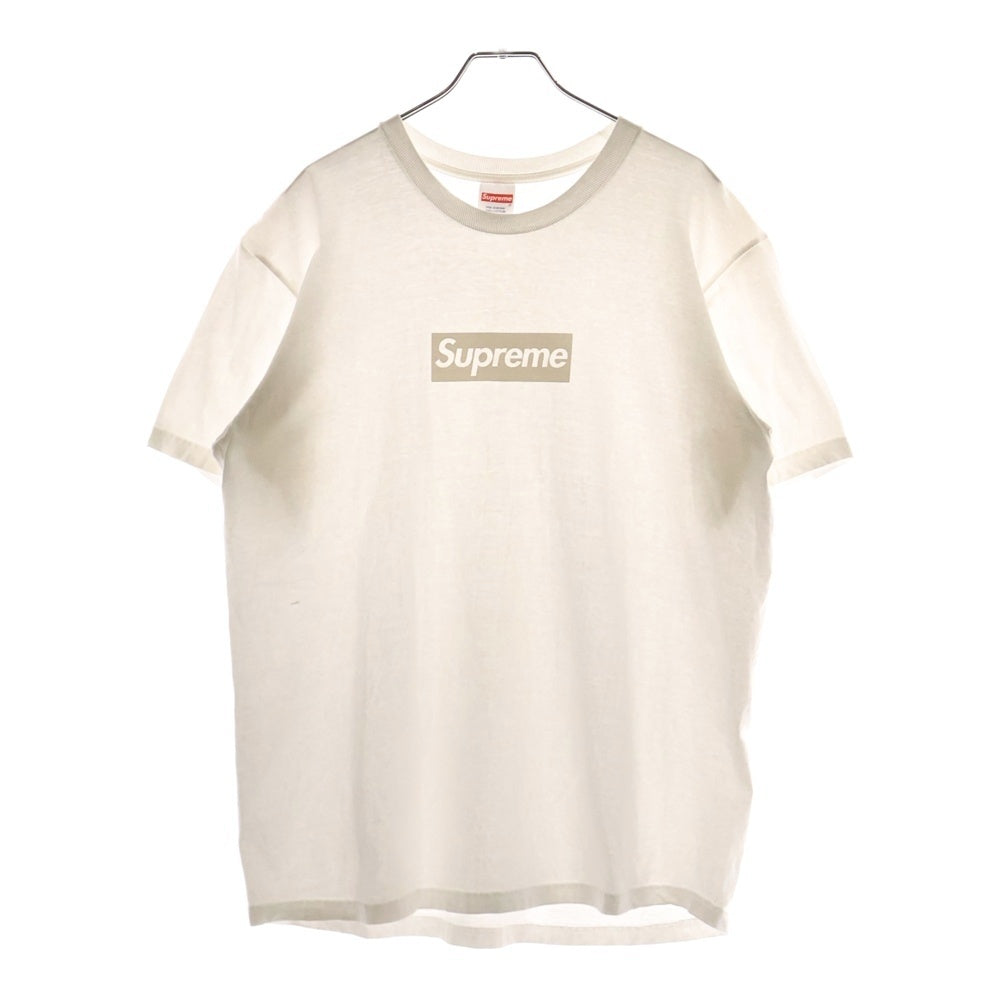 SUPREME(シュプリーム) 23SS Tonal Box Logo Tee トーナル ボックスロゴ プリント クルーネック 半袖Tシャツ カットソー ホワイト