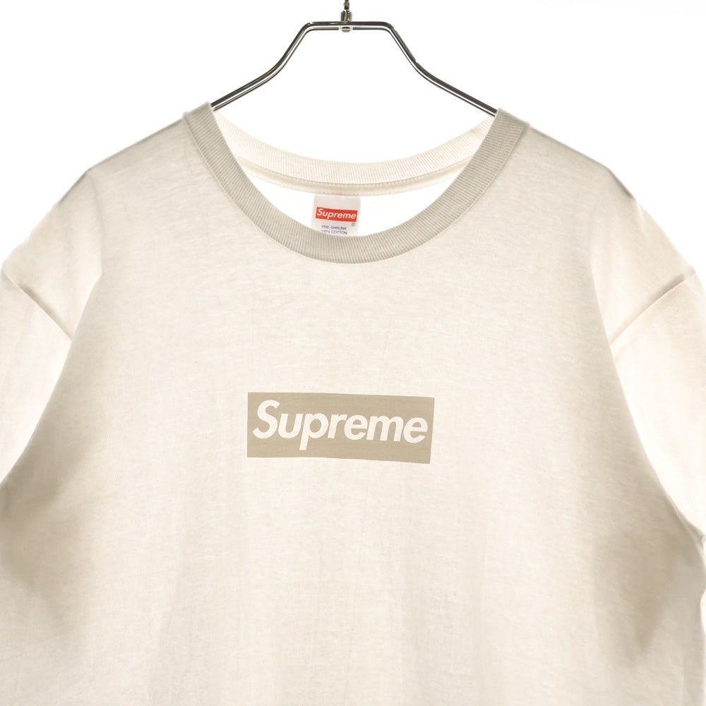 SUPREME(シュプリーム) 23SS Tonal Box Logo Tee トーナル ボックスロゴ プリント クルーネック 半袖Tシャツ カットソー ホワイト