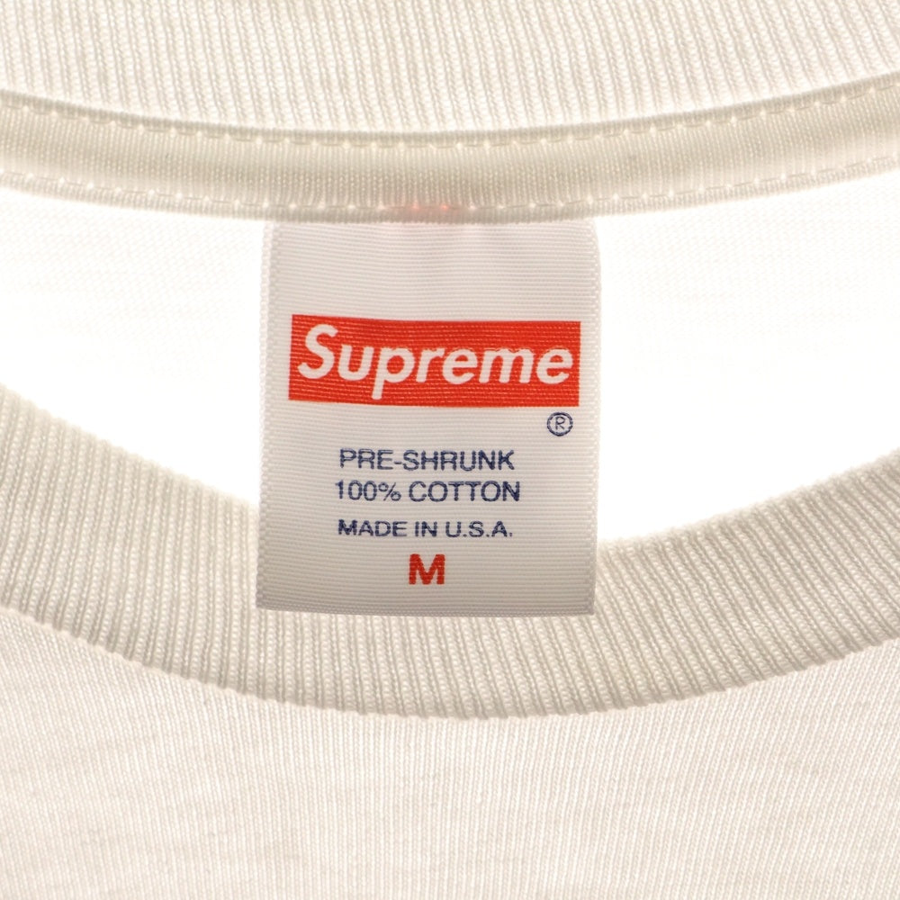 SUPREME(シュプリーム) 23SS Tonal Box Logo Tee トーナル ボックスロゴ プリント クルーネック 半袖Tシャツ カットソー ホワイト