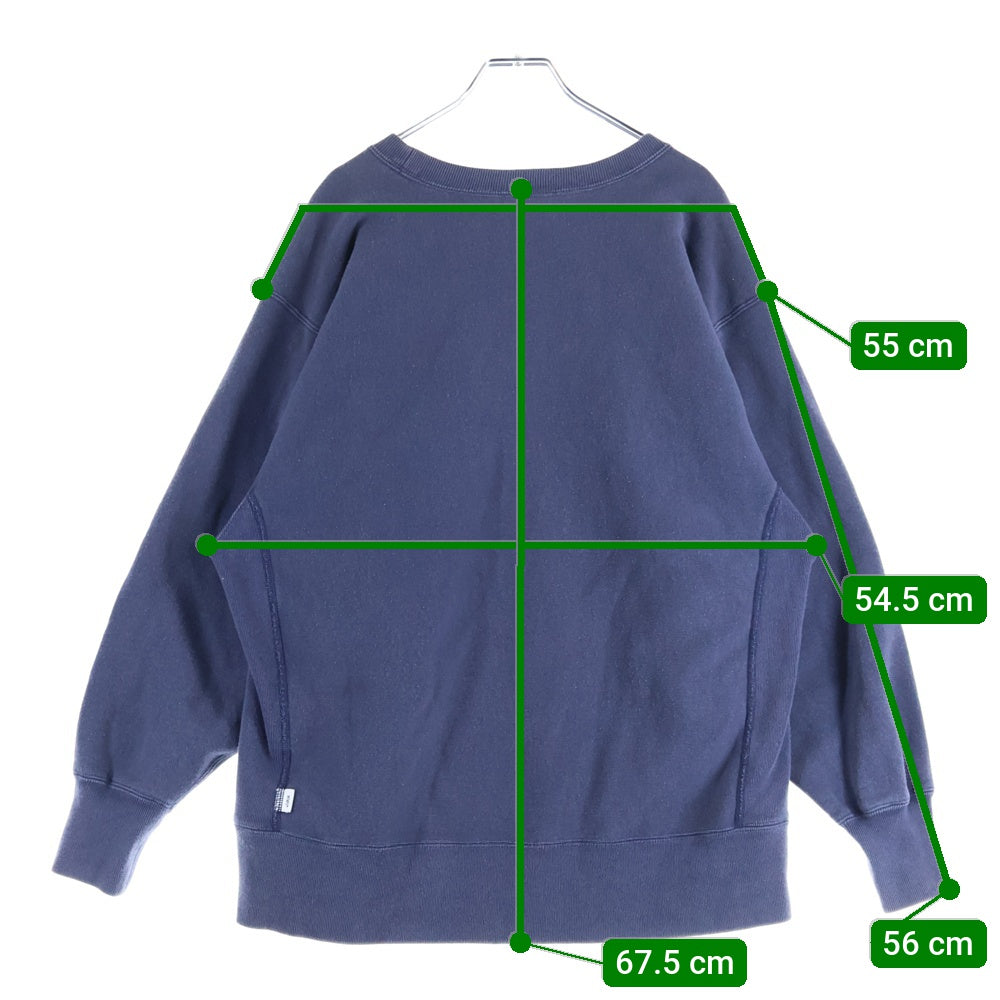 WTAPS(ダブルタップス) 21AW ×champion REVERSE WEAVE チャンピオン リバースウィーブ スウェットシャツ クルーネックトレーナー ネイビー C8-T016