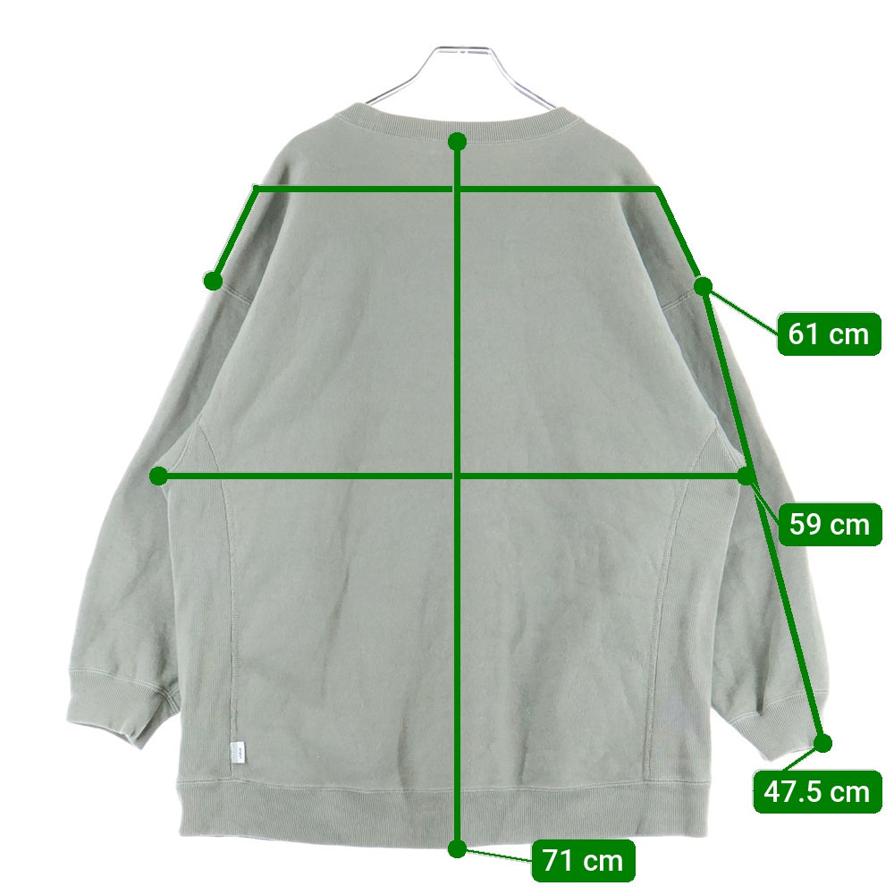 WTAPS(ダブルタップス) 21AW ×champion REVERSE WEAVE チャンピオン リバースウィーブ スウェットシャツ クルーネックトレーナー カーキ C8-U037