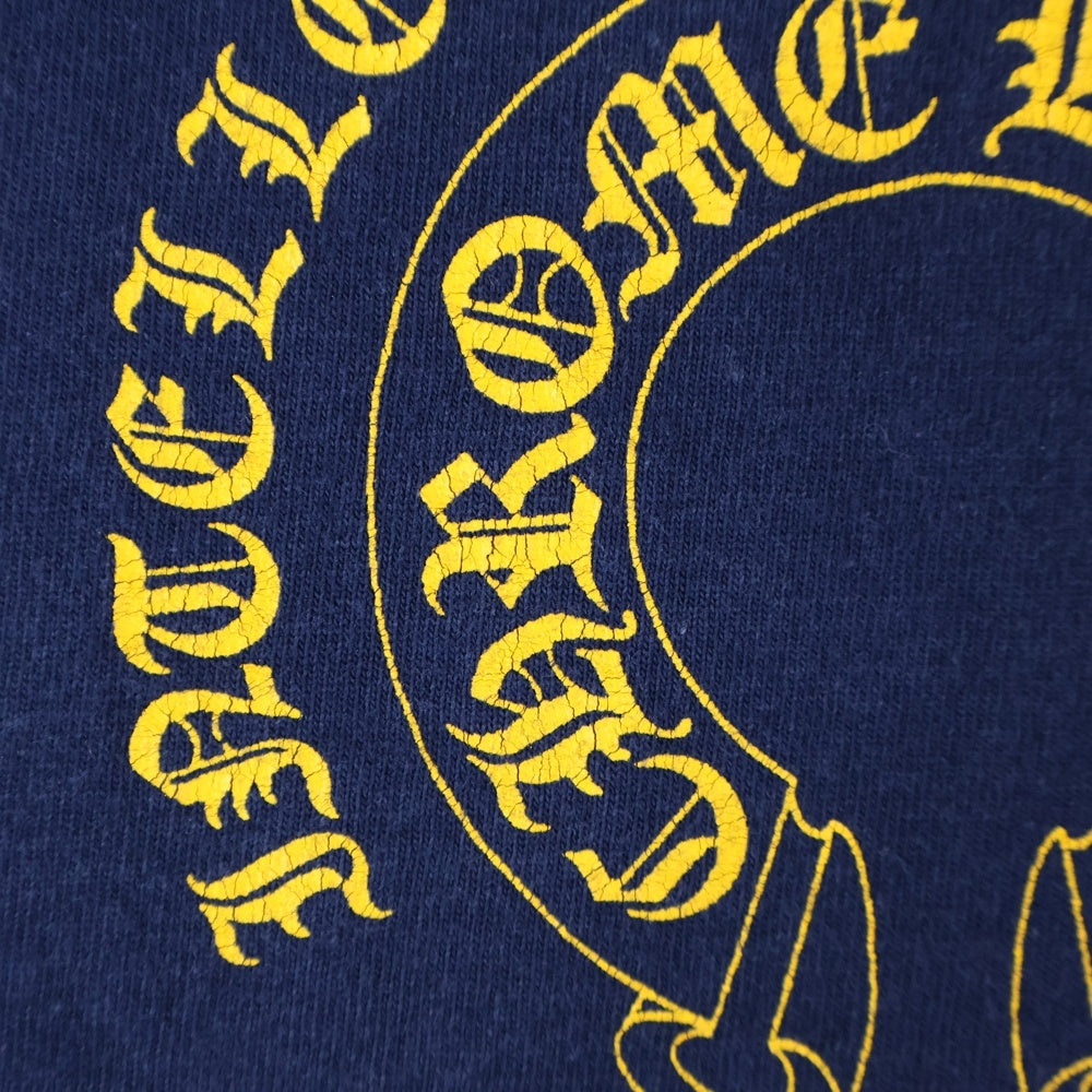 CHROME HEARTS(クロムハーツ) OLD STAR CH PLUS L/S TEE オールド スター フローラル インテレクチュアルギャラリー クルーネック ロングスリーブ 長袖Tシャツ カットソー ネイビー