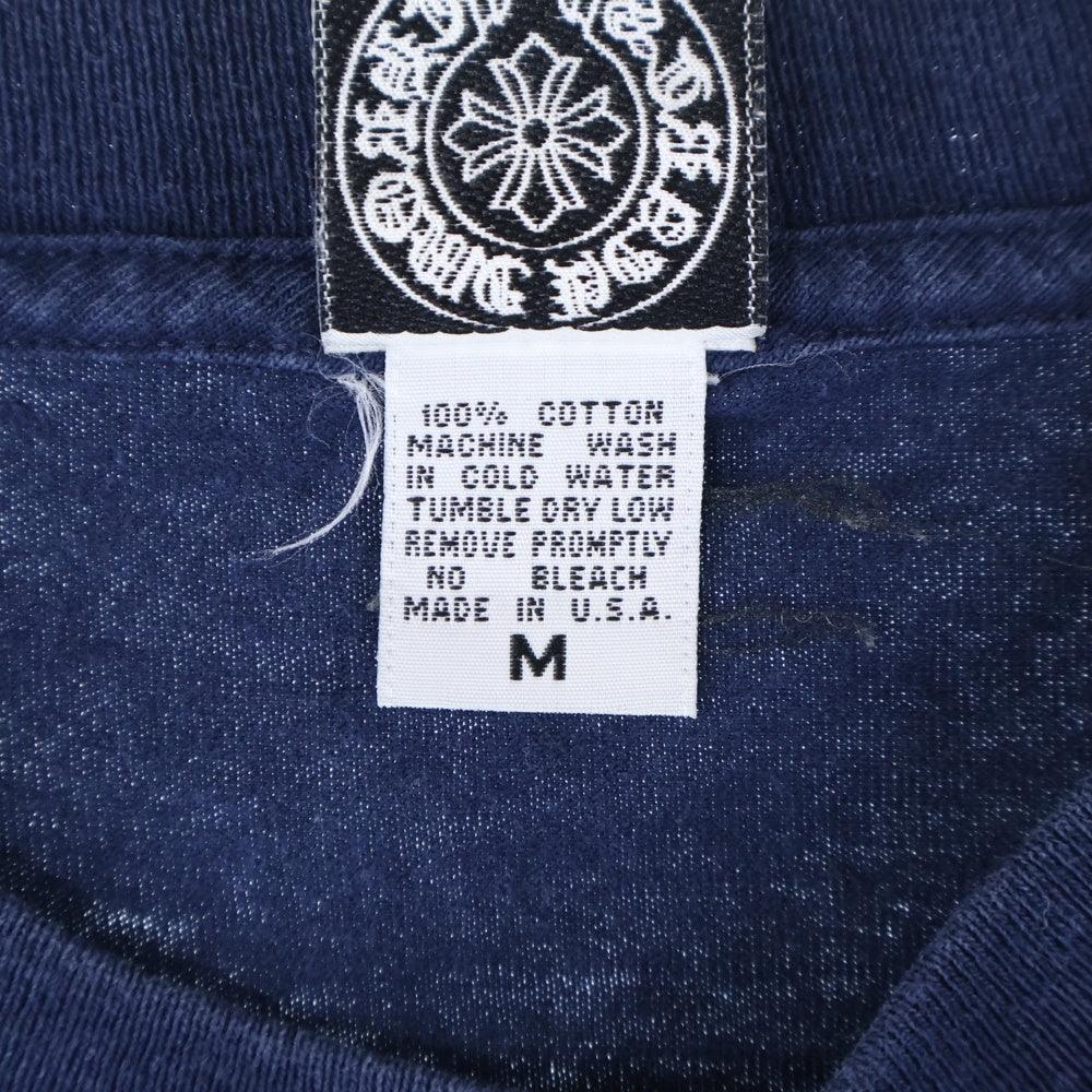 CHROME HEARTS(クロムハーツ) OLD STAR CH PLUS L/S TEE オールド スター フローラル インテレクチュアルギャラリー クルーネック ロングスリーブ 長袖Tシャツ カットソー ネイビー