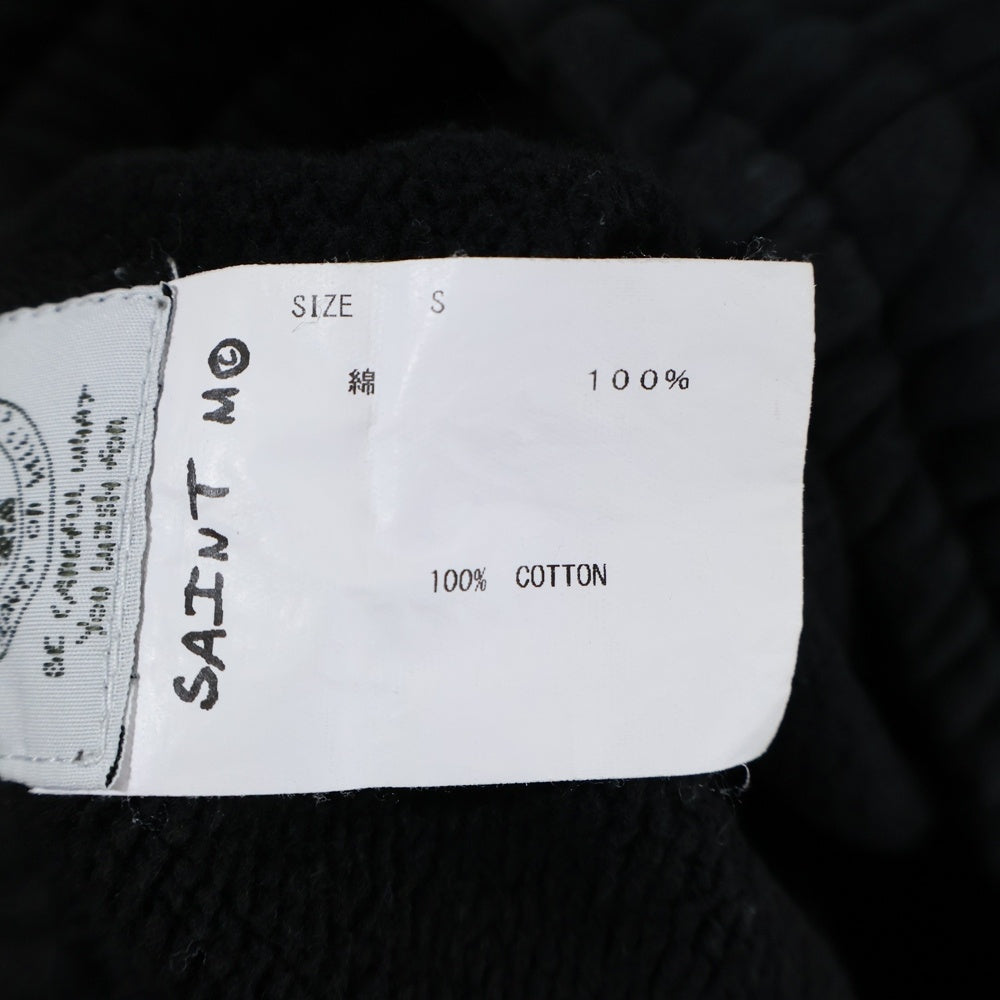 SAINT MICHAEL(セントマイケル) 21SS Sweat Shorts Logo フロントロゴ スウェットショーツ ハーフパンツ ブラック SM-S21-0000-038