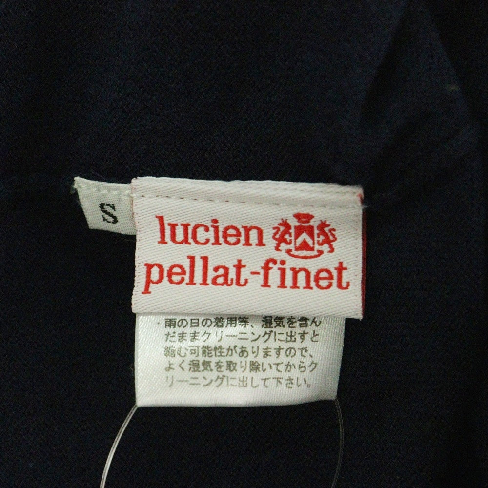 lucien pellat-finet(ルシアンペラフィネ) Skull Camouflage Knit Sweater スカル刺繍 ライトセーター ニット ネイビー