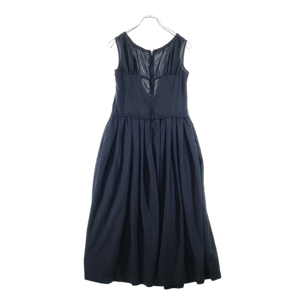 COMME des GARCONS COMME des GARCONS(コムデギャルソンコムデギャルソン) 18SS ギャザー ノースリーブ ロングワンピース ブラック レディース RA-A002