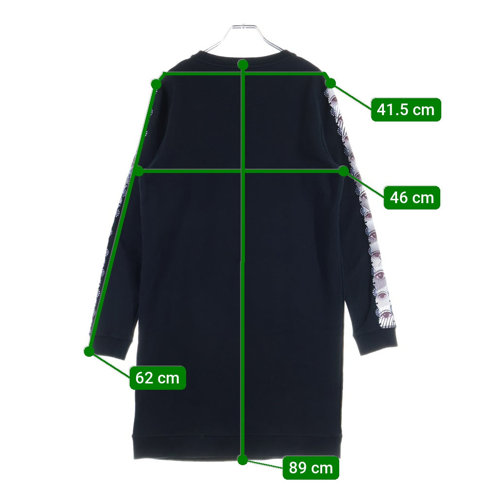 KENZO(ケンゾー) 23AW Evil Eye フロントデザイン クルーネックトレーナー スウェット ブラック F662R08614XM