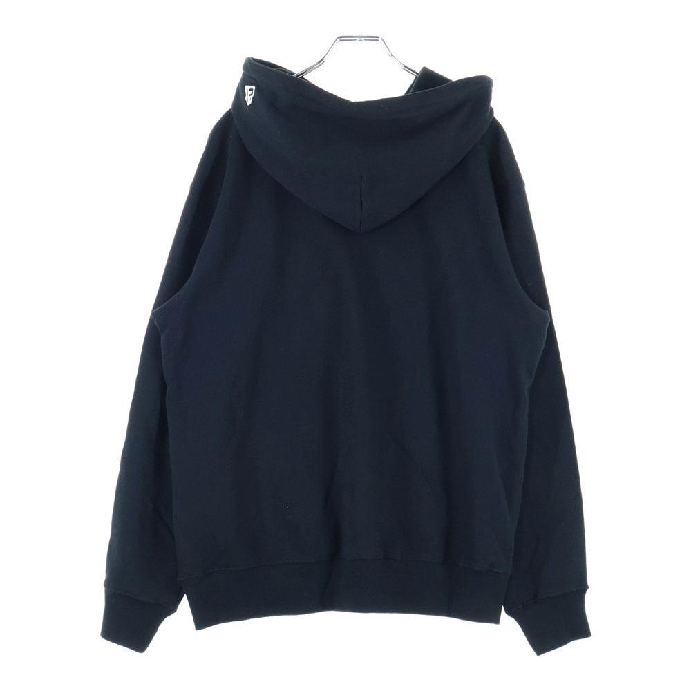 Y's(ワイズ) ×NEW ERA ニューエラ 刺繍ロゴ プルオーバーパーカー フーディー ブラック YE-T74-956