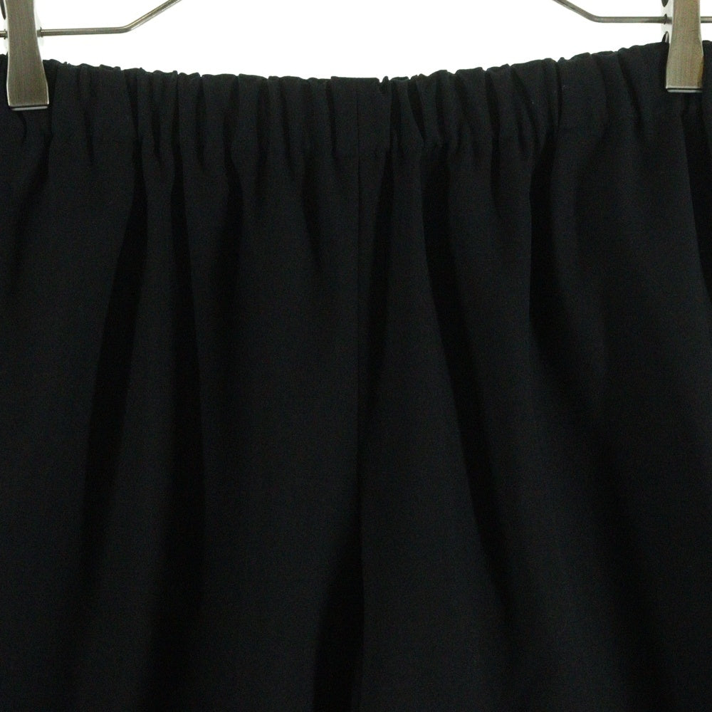 COMME des GARCONS(コムデギャルソン) ウール フリルワイドパンツ ブラック GZ-P005
