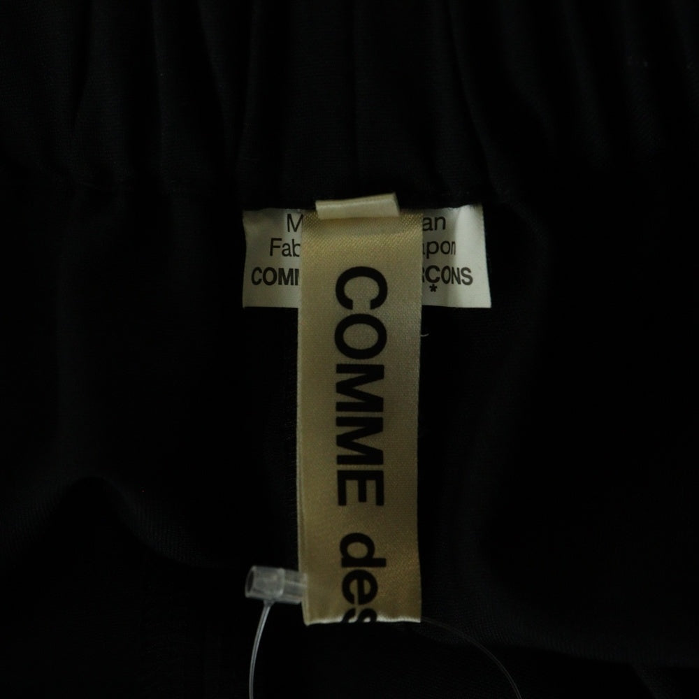COMME des GARCONS(コムデギャルソン) ウール フリルワイドパンツ ブラック GZ-P005